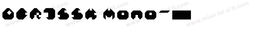 OCR1SSK Mono字体转换